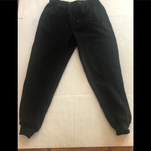 Men black joggers